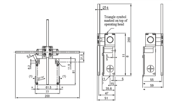 Easy-Installation SNB-27-SL2-N-180 Limited Schakelaar voor luchtkraan