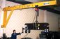 De muur Opgezette Capaciteit van Kraanbalkkranen 1 ton met 360 graadomwenteling in Gele ASTM-Specificatie