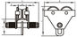 Lichtgewicht GCT 619 Plain Trolley handmatige keten Hoist met Hand-geduwd eenvoudige structuur